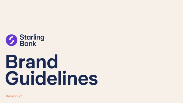 Starling Bank Brand guidelines