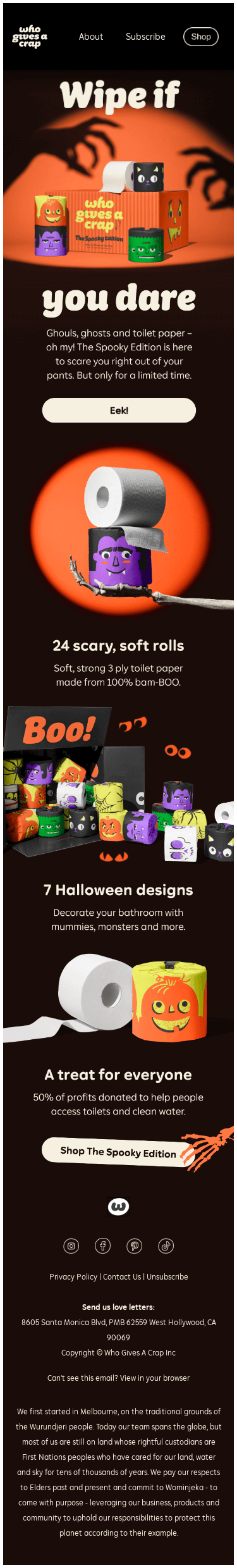 Who Gives A Crap Mail - the-spooky-edition-is-here - mobile