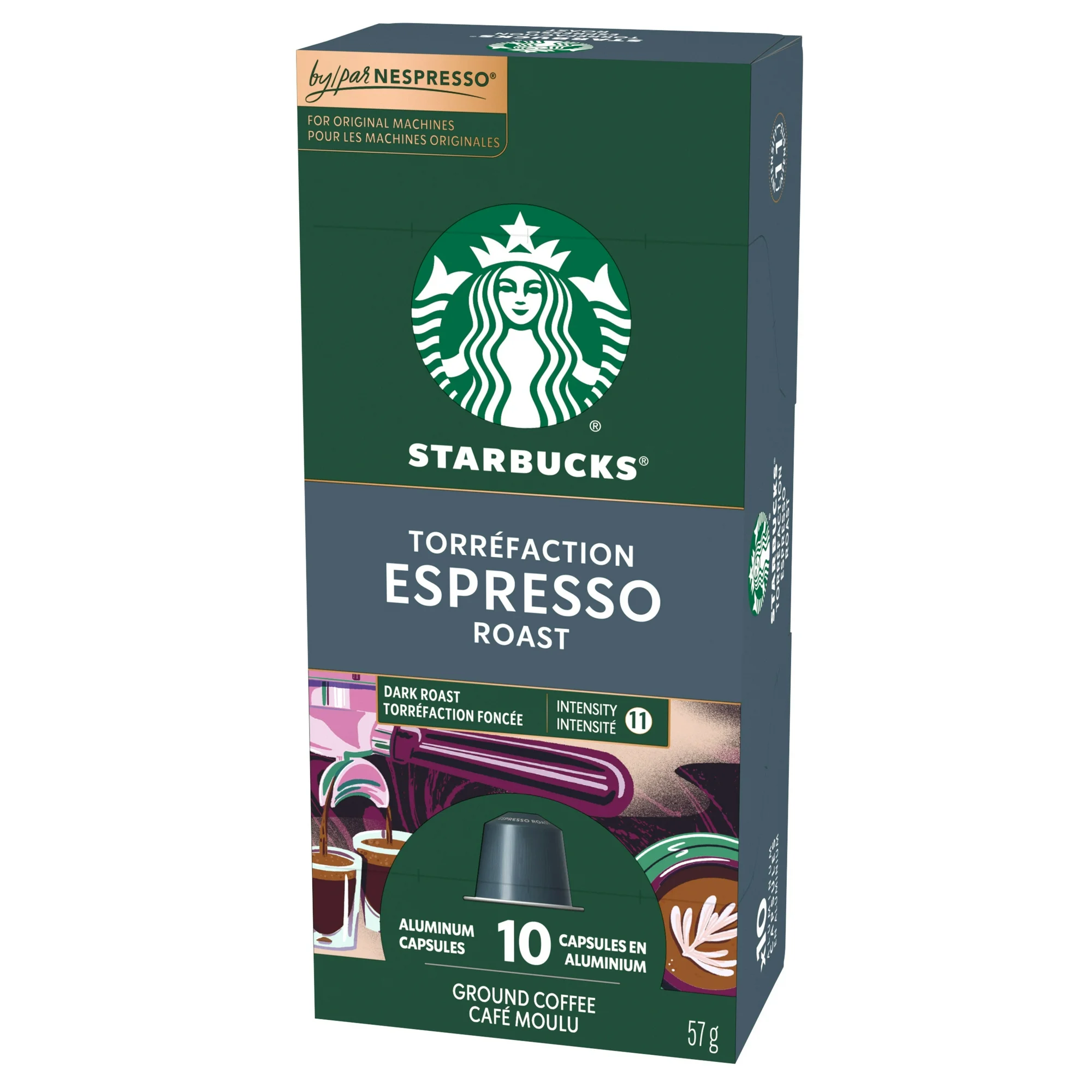 Starbucks Coffee Capsule Packaging Design - Espresso Roast